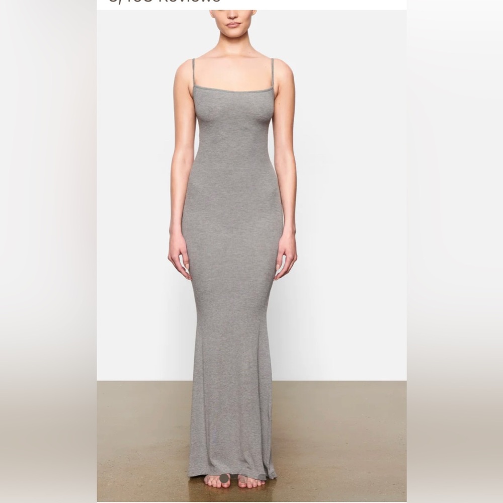 Skims Soft Lounge Long Slip Dress